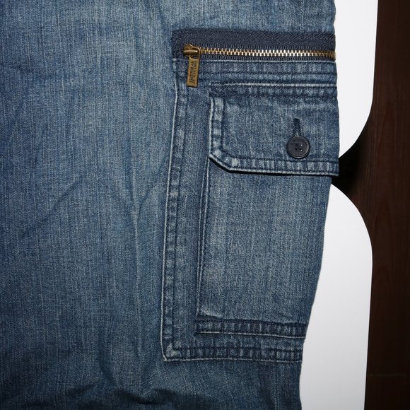 American Living Zipper Cargo Cropped Pants w30x23 - Picture 5 of 8